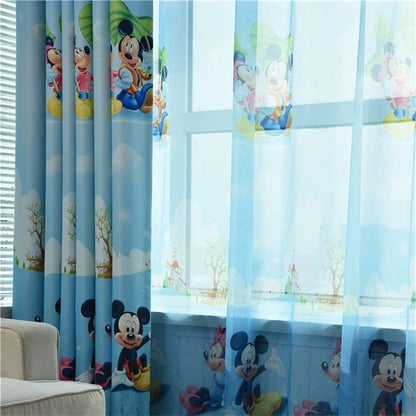 Cartoon Kids Room Curtain with Light Filtering by HitMyNeed