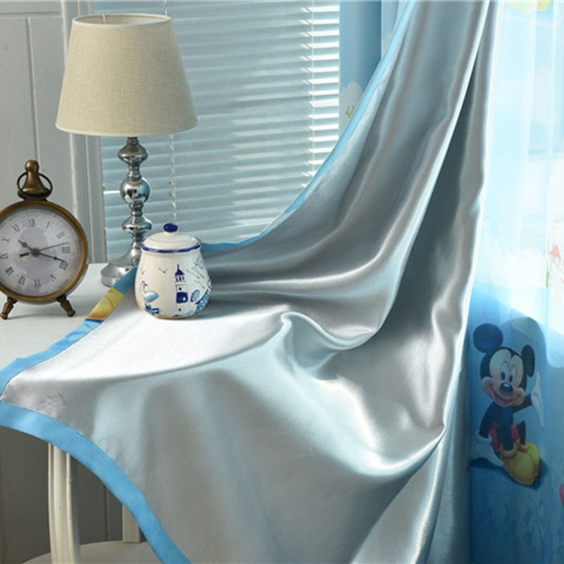 Cartoon Kids Room Curtain with Light Filtering by HitMyNeed