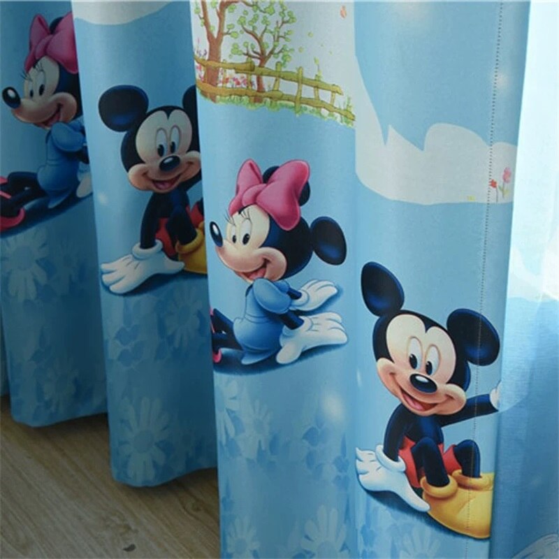 Cartoon Kids Room Curtain with Light Filtering curtain-cloth 1pc-w200cm-x-h260cm no-process-material by HitMyNeed