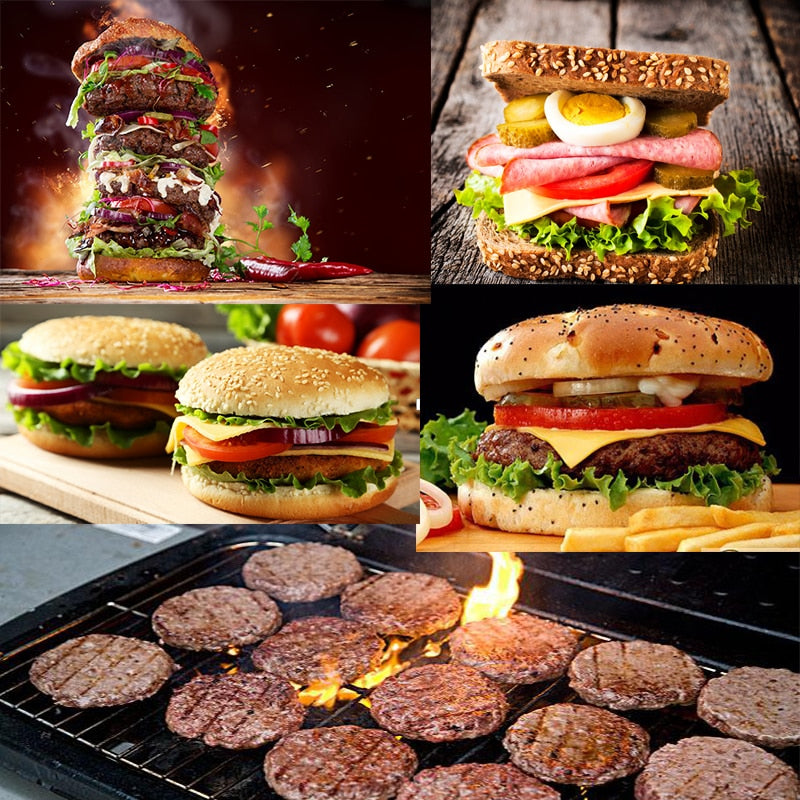 Cast Aluminum Burger Patty Press with Adjustable Thickness by HitMyNeed