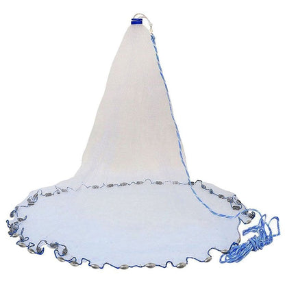 Cast Net Easy Throw Nylon Fishing Net 2.4m by HitMyNeed