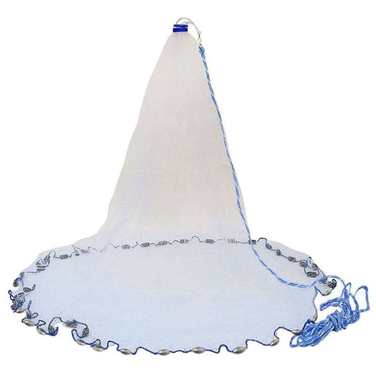 Cast Net Easy Throw Nylon Fishing Net 2.4m by HitMyNeed