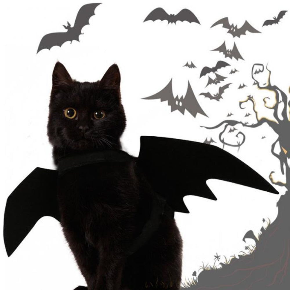 Cat Bat Costume Halloween Wings with Adjustable Straps by HitMyNeed