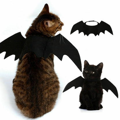 Cat Bat Costume Wings for Pets - Adjustable Halloween Outfit by HitMyNeed