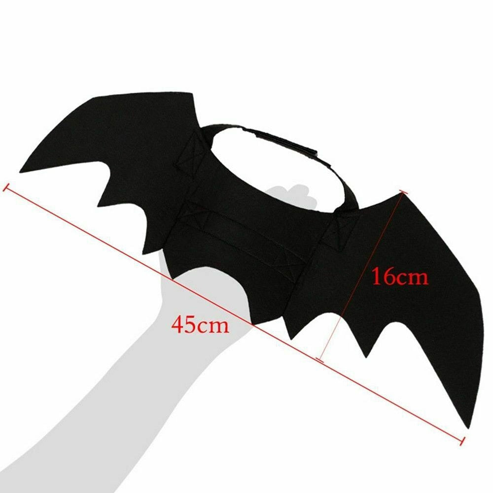 Cat Bat Costume Wings for Pets - Adjustable Halloween Outfit by HitMyNeed