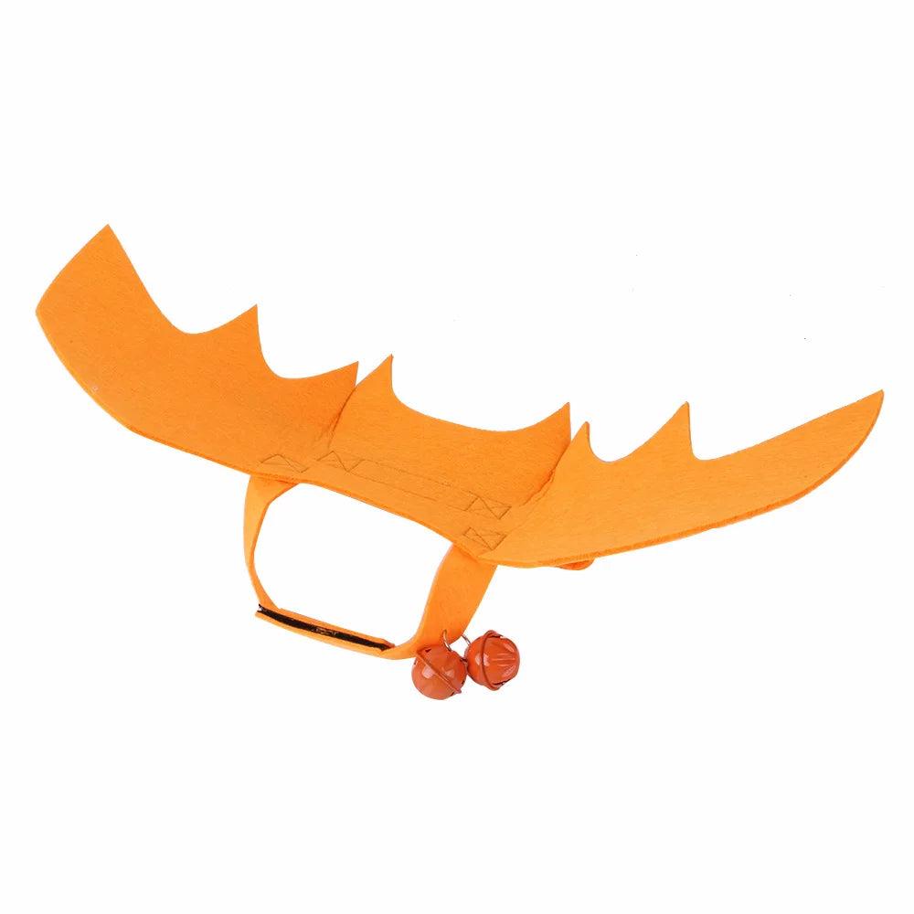 Cat Bat Wings Costume for Halloween & Parties orange-with-bells by HitMyNeed