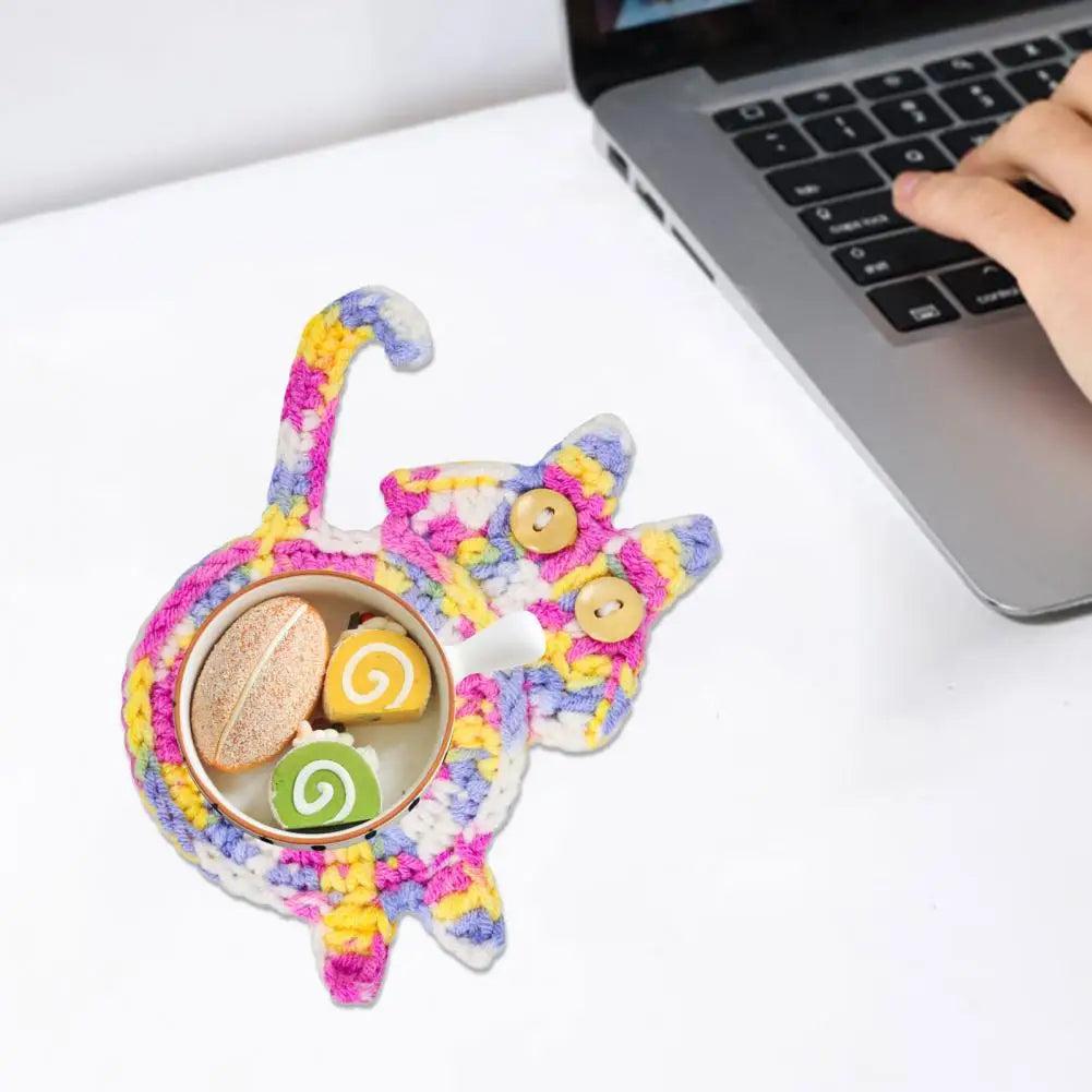 Cat Butt Cloth Coaster - Heat-Resistant & Reusable by HitMyNeed