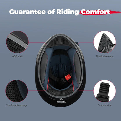 Cat Ear Full Face Motorcycle Helmet DOT Certified by HitMyNeed