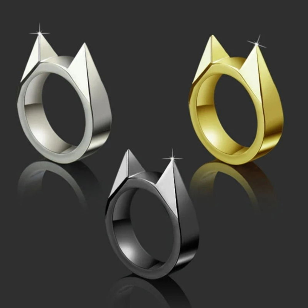 Cat Ear Self Defense Ring - Discreet Protection 3pcs by HitMyNeed
