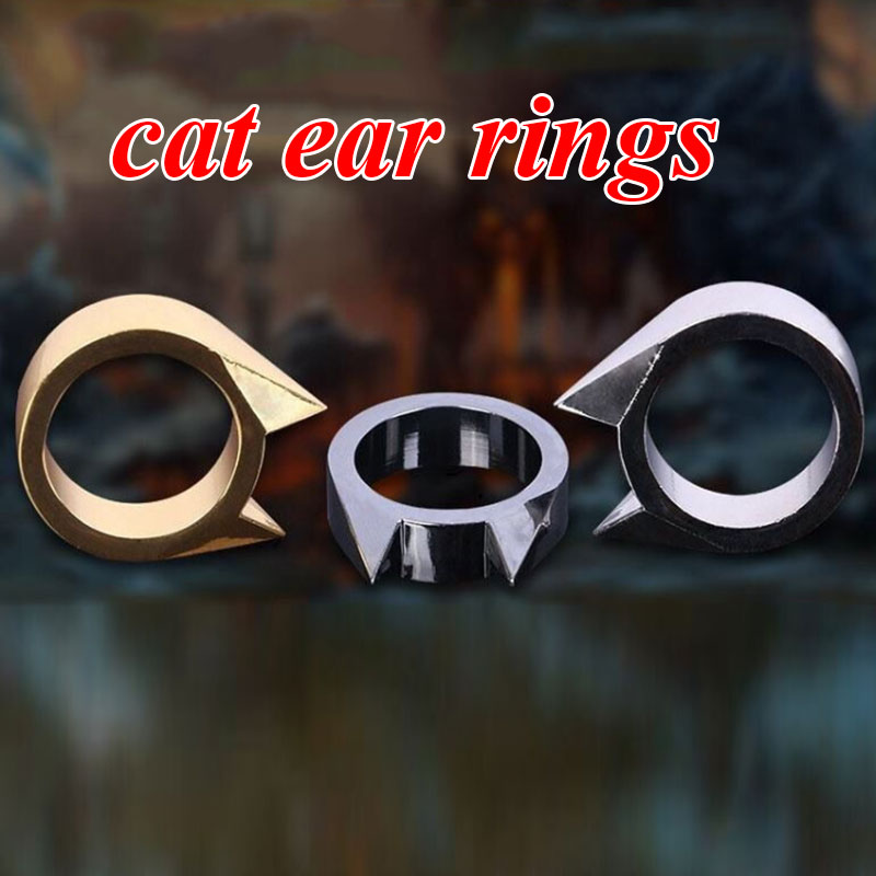 Cat Ear Self Defense Ring - Discreet Protection by HitMyNeed