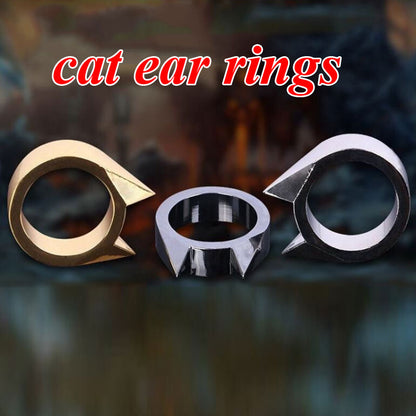 Cat Ear Self Defense Ring - Discreet Protection by HitMyNeed