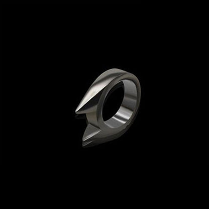 Cat Ear Self Defense Ring - Discreet Protection black by HitMyNeed