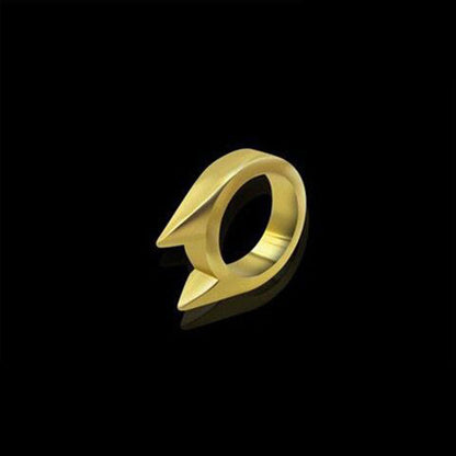 Cat Ear Self Defense Ring - Discreet Protection gold by HitMyNeed