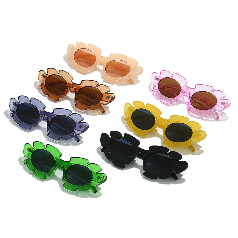 Cat Eye Flower Shaped Sunglasses for Women by HitMyNeed