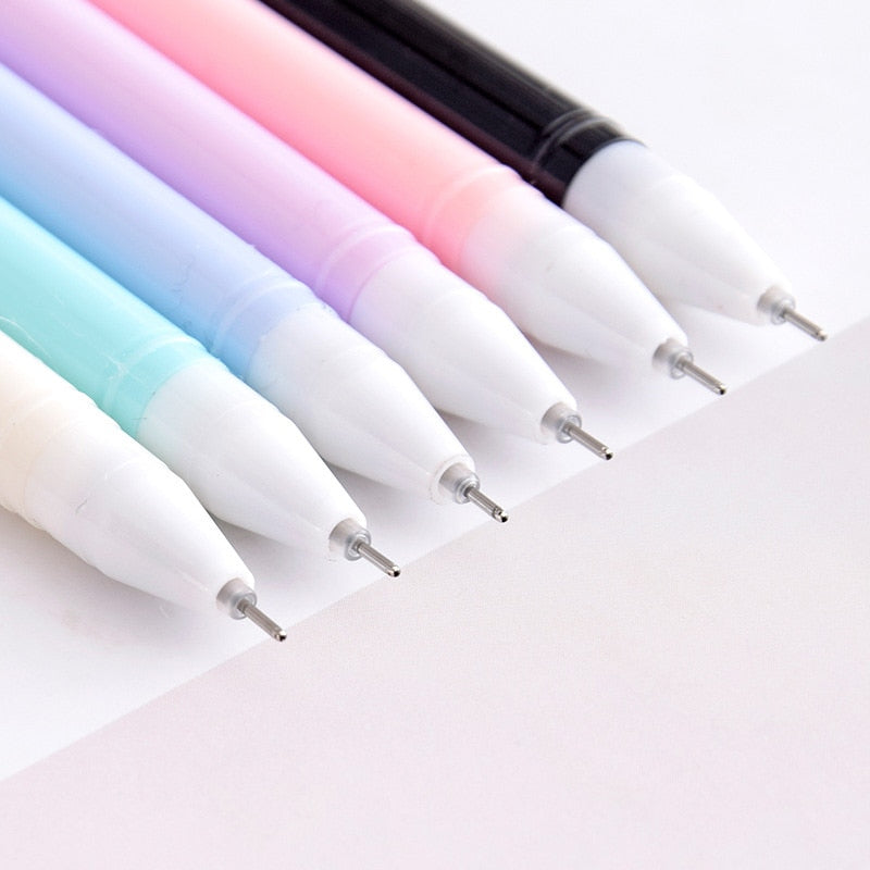 Cat Gel Ink Pens Set, 0.38 mm Fine Tip (6-Pack) by HitMyNeed