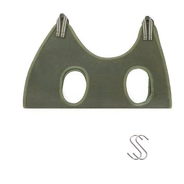 Cat Grooming Hammock & Anti-Scratch Restraint Set green 2-6kg by HitMyNeed