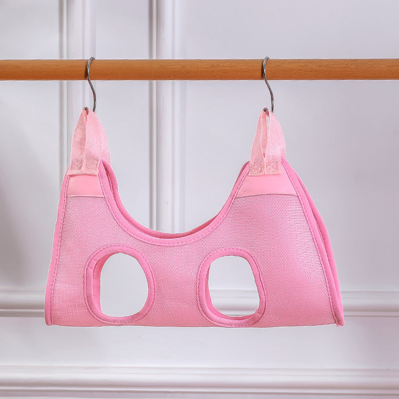Cat Grooming Hammock & Anti-Scratch Restraint Set pink 10-20kg by HitMyNeed