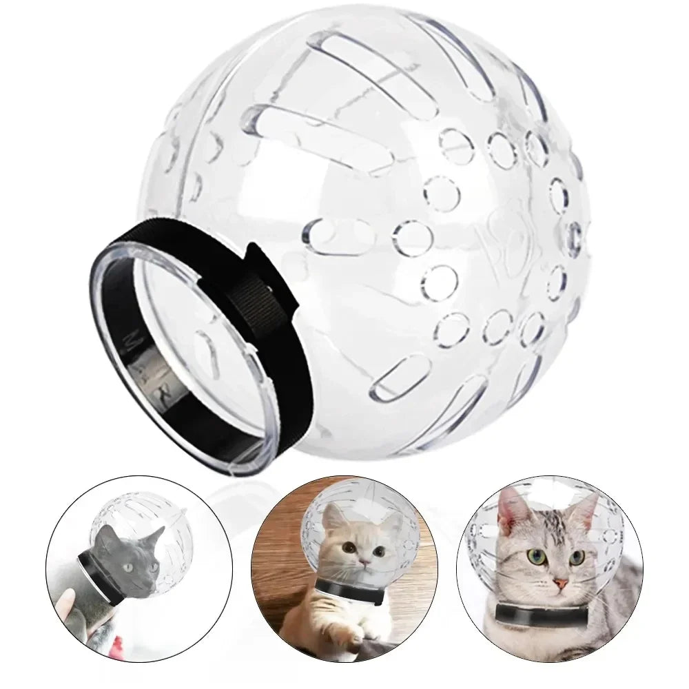 Cat Head Protection Ball Breathable Grooming Mask by HitMyNeed