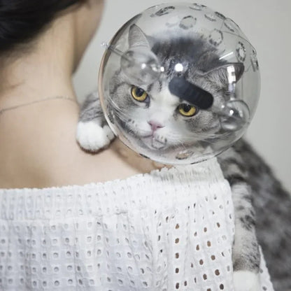 Cat Head Protection Ball Breathable Grooming Mask by HitMyNeed