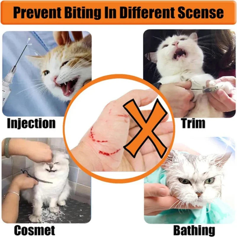 Cat Head Protection Ball Breathable Grooming Mask by HitMyNeed