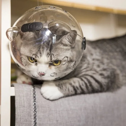 Cat Head Protection Ball Breathable Grooming Mask large by HitMyNeed