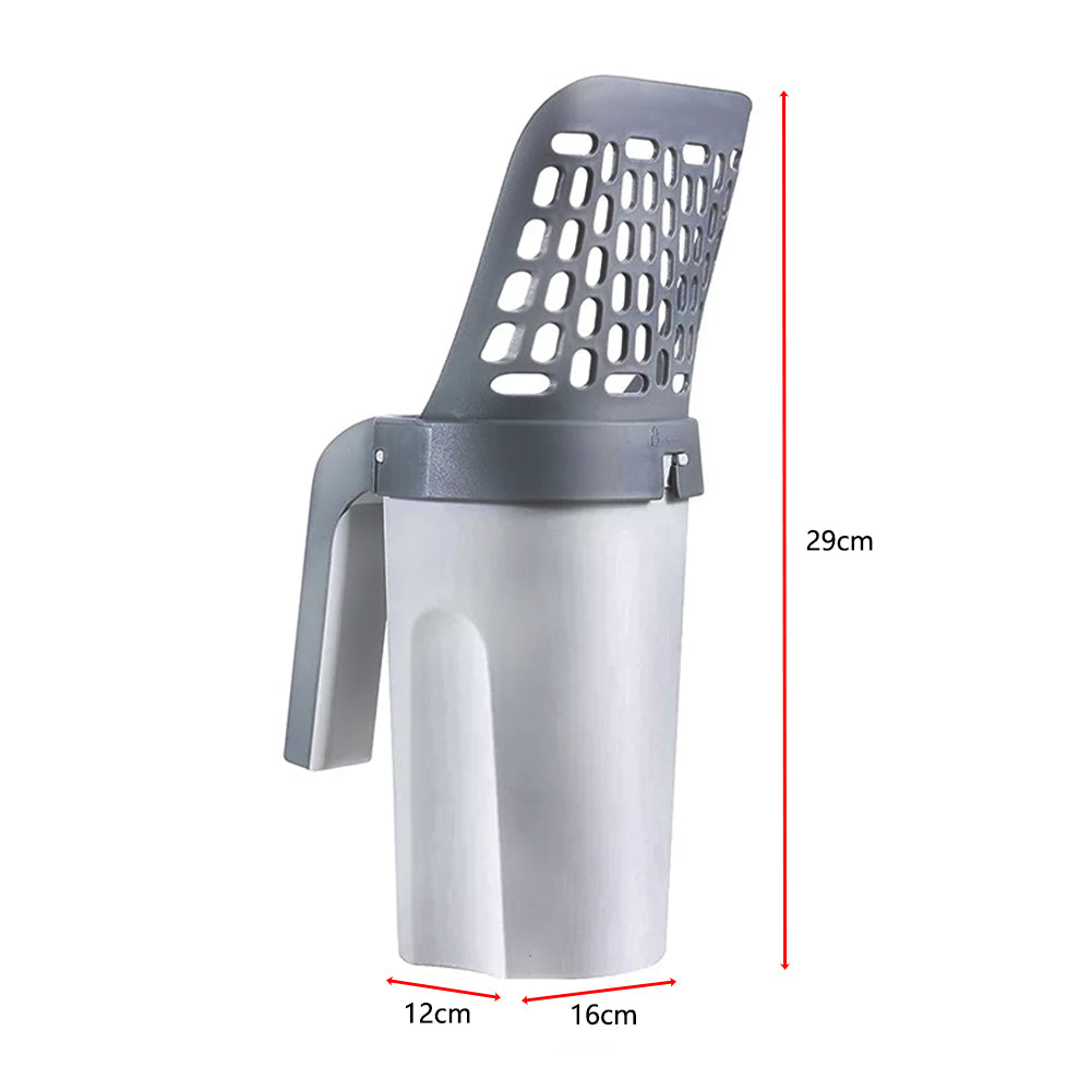 Cat Litter Scoop with Waste Bags and Filter Slots by HitMyNeed