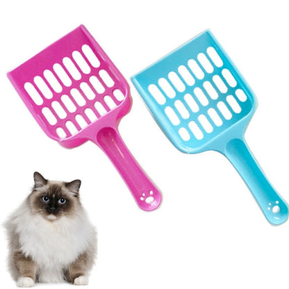 Cat Litter Scoops Set of 2 - Wide Plastic Poop Scoopers by HitMyNeed