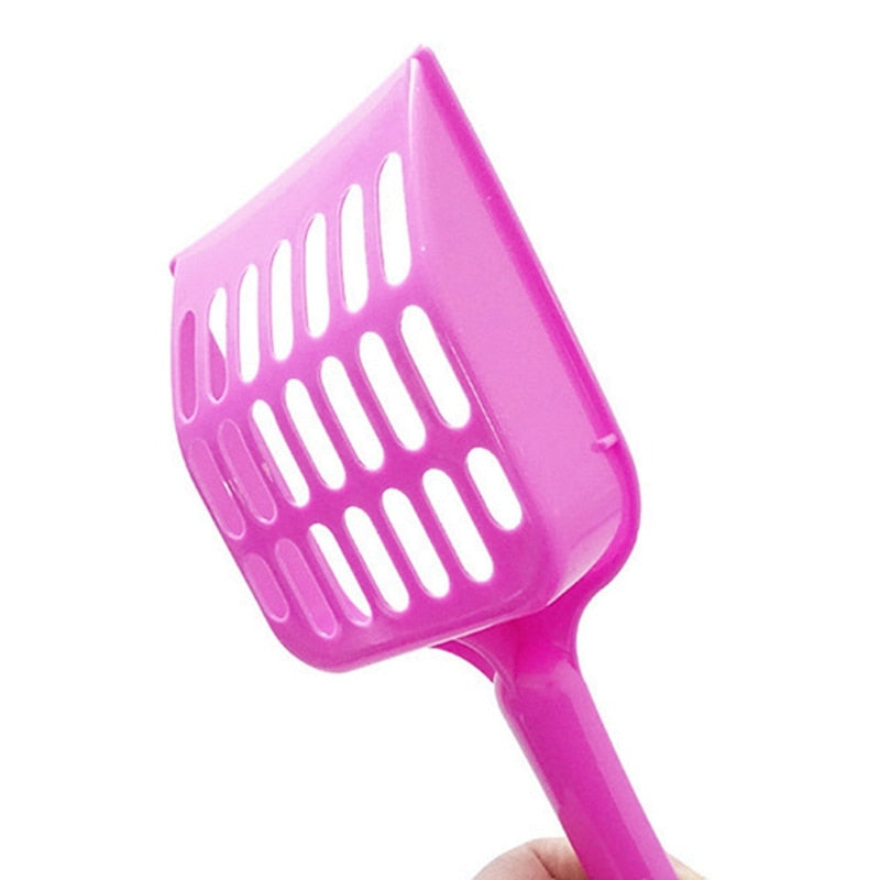 Cat Litter Scoops Set of 2 - Wide Plastic Poop Scoopers by HitMyNeed