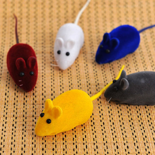 Cat Mouse Chew Toys, Random Colors (Set of 5) by HitMyNeed