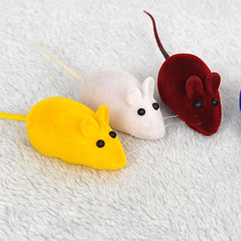 Cat Mouse Chew Toys, Random Colors (Set of 5) by HitMyNeed
