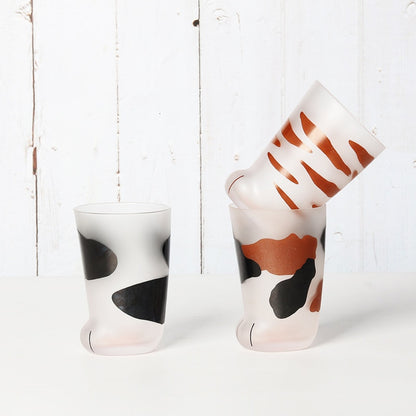 Cat Paw Glass Cups Set of 3 - 350ml Drinkware by HitMyNeed