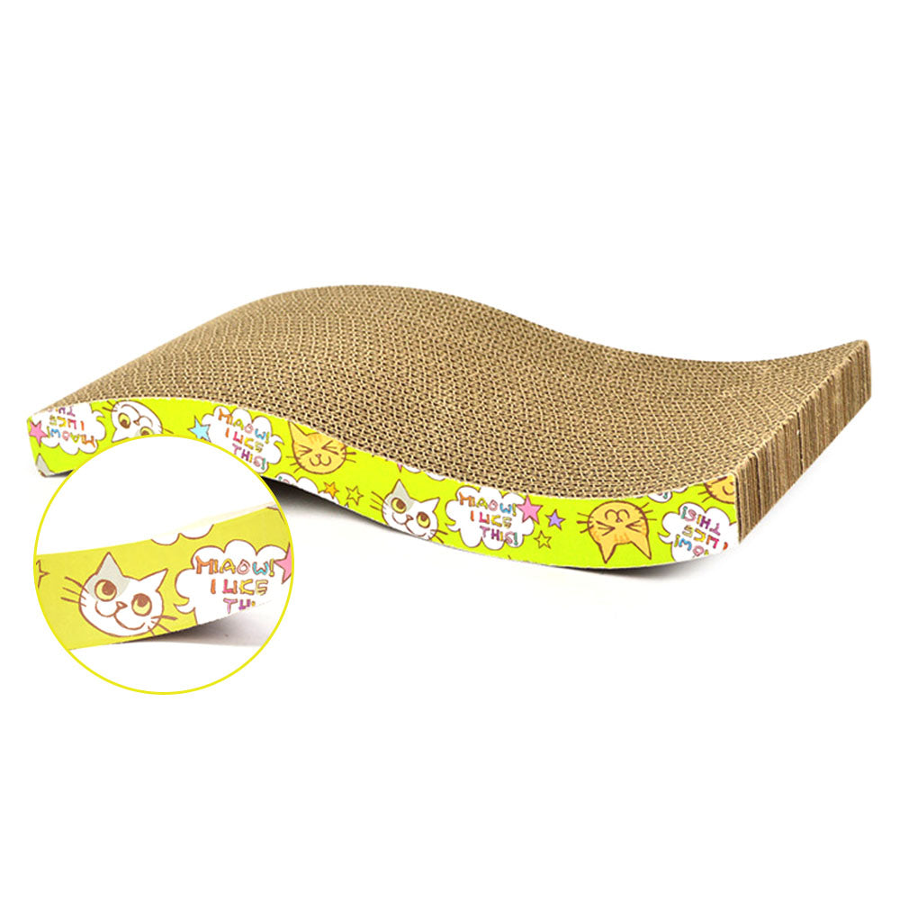 Cat Scratch Board Corrugated Mat, M-Shape 43 x 22cm by HitMyNeed