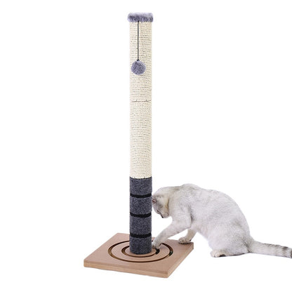 Cat Scratching Pole with Sisal Rope and Toy Ball by HitMyNeed