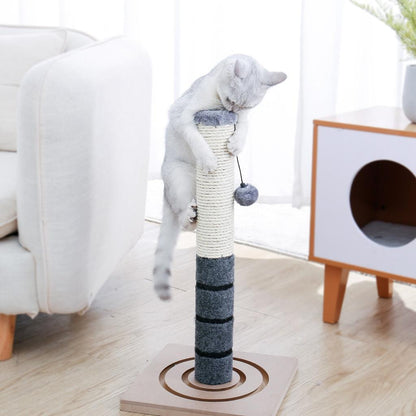 Cat Scratching Pole with Sisal Rope and Toy Ball by HitMyNeed