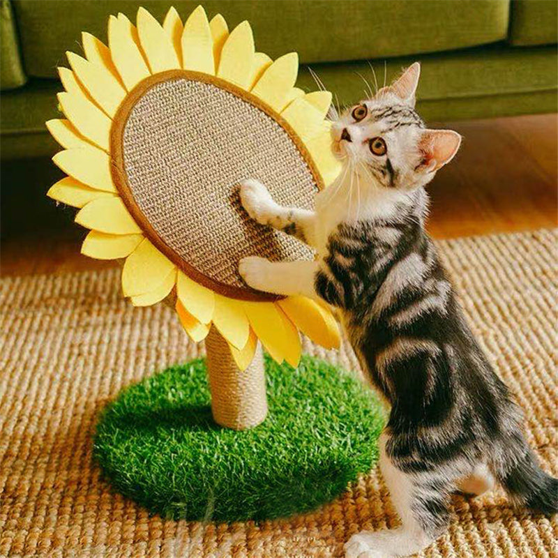 Cat Sisal Sunflower Scratching Post by HitMyNeed