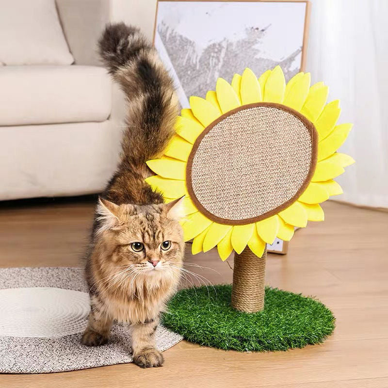 Cat Sisal Sunflower Scratching Post by HitMyNeed