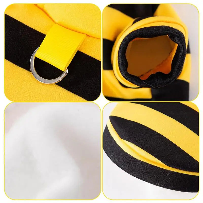 Cat & Small Dog Bee Hoodie Costume by HitMyNeed