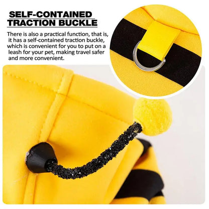 Cat & Small Dog Bee Hoodie Costume by HitMyNeed