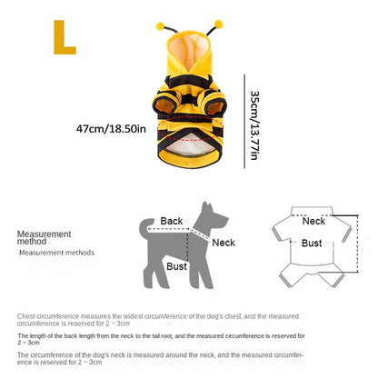 Cat & Small Dog Bee Hoodie Costume by HitMyNeed