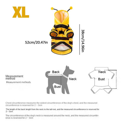 Cat & Small Dog Bee Hoodie Costume by HitMyNeed
