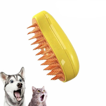 Cat Steam Brush for Shedding and Coat Care by HitMyNeed