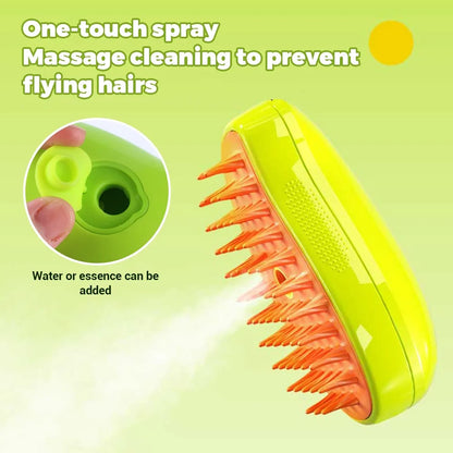 Cat Steam Brush for Shedding and Coat Care by HitMyNeed
