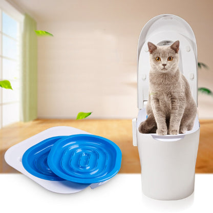 Cat Toilet Trainer Litter Tray with Removable Rings by HitMyNeed