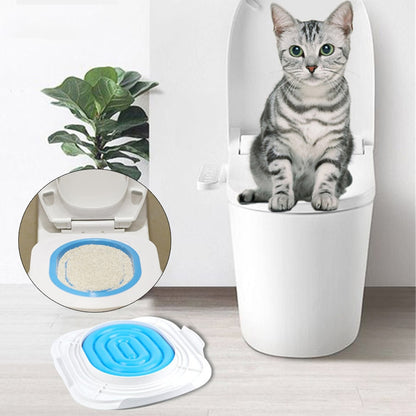 Cat Toilet Trainer Litter Tray with Removable Rings by HitMyNeed
