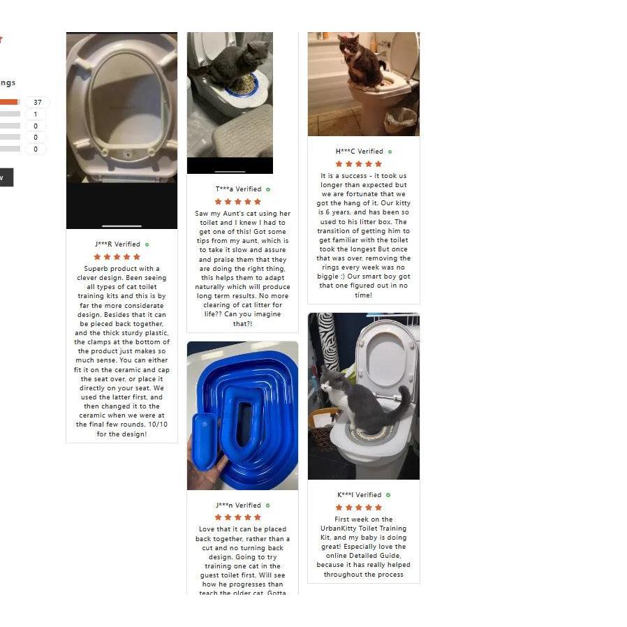 Cat Toilet Training Kit with Reusable Litter Mat by HitMyNeed