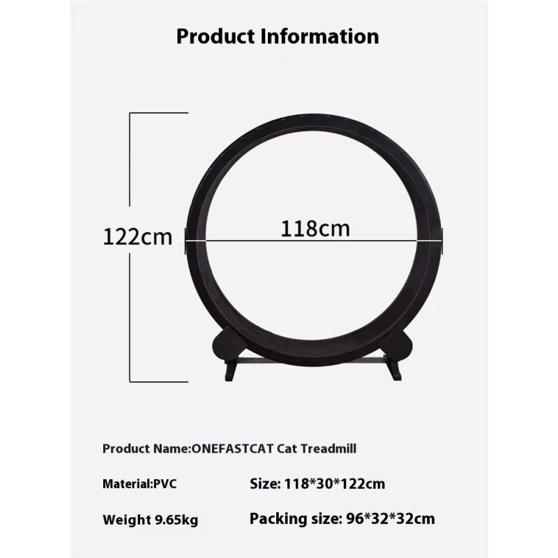 Cat Treadmill Roller with Scratcher & Teaser Toy by HitMyNeed