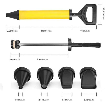 Caulking Mortar Grout Gun with 4 Nozzles by HitMyNeed