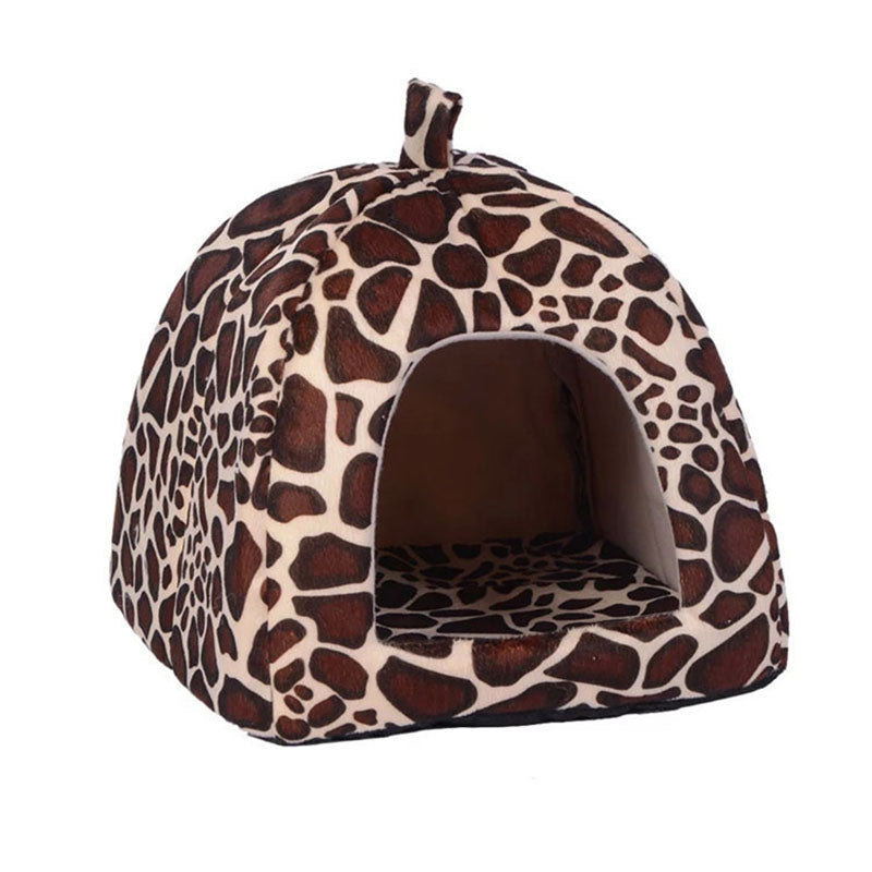 Cave Strawberry Dog & Cat Bed - Cozy Enclosed Nest by HitMyNeed