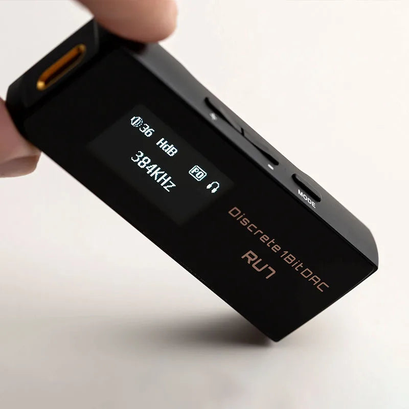 Cayin RU7 1-Bit DAC Dongle with Leather Case by HitMyNeed