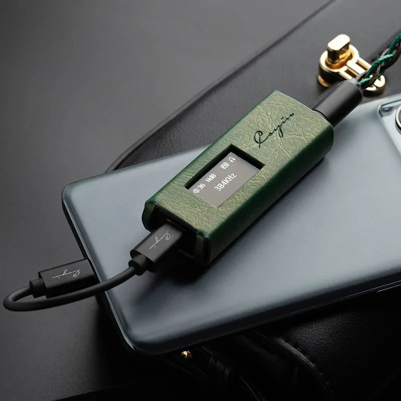 Cayin RU7 1-Bit DAC Dongle with Leather Case by HitMyNeed